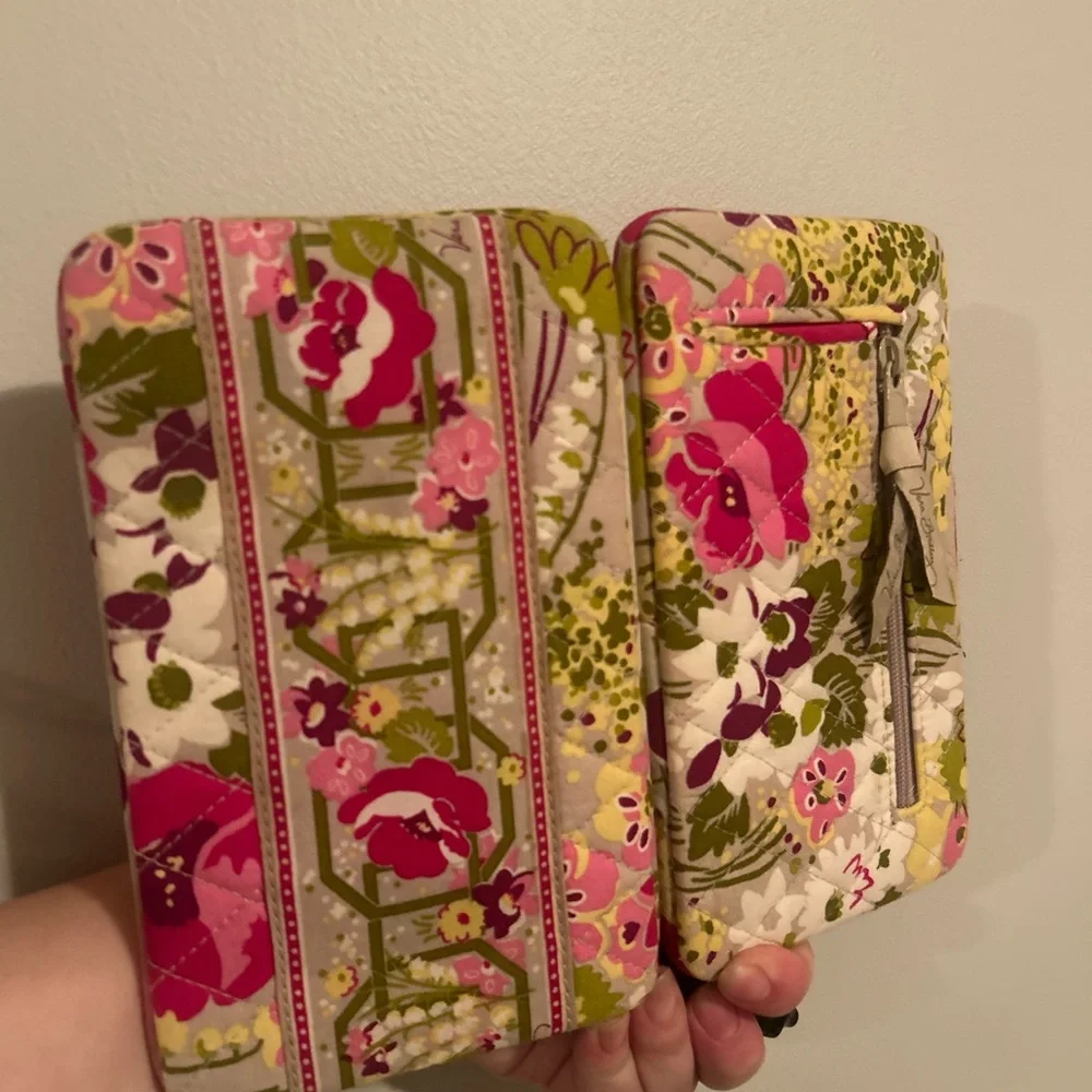 Vera Bradley Floral Clutch Bag - Pink and Green - Picture 5 of 7